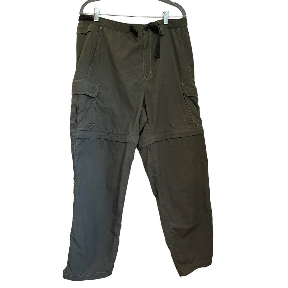 Rei Men's Khaki Green Convertible Hiking Pants sz M x 29"